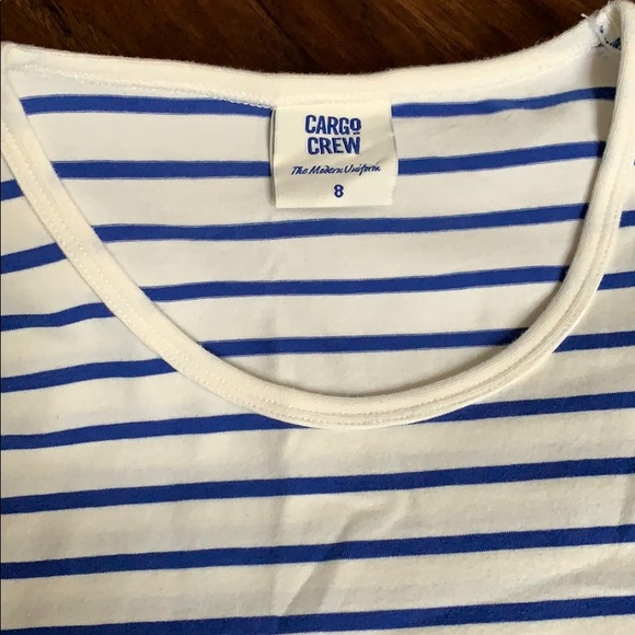 Blue and White Striped T-Shirt - Picture 2 of 3